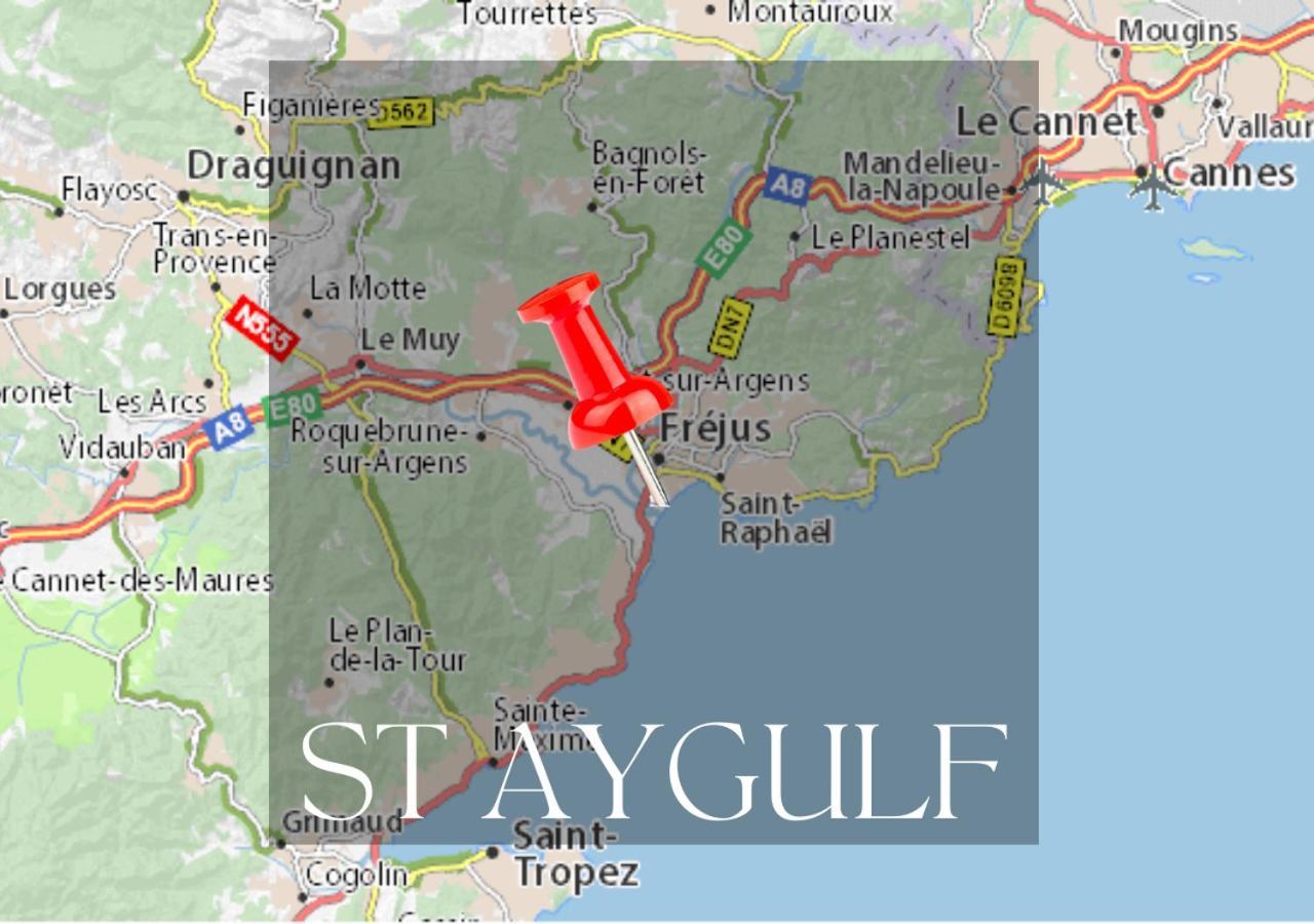 Studio Eclat Marine 3 Etoiles - Vue Mer - Parking-Clim-Plage A 20 Metres - Capitalchic Services Saint-Aygulf Fréjus 外观 照片